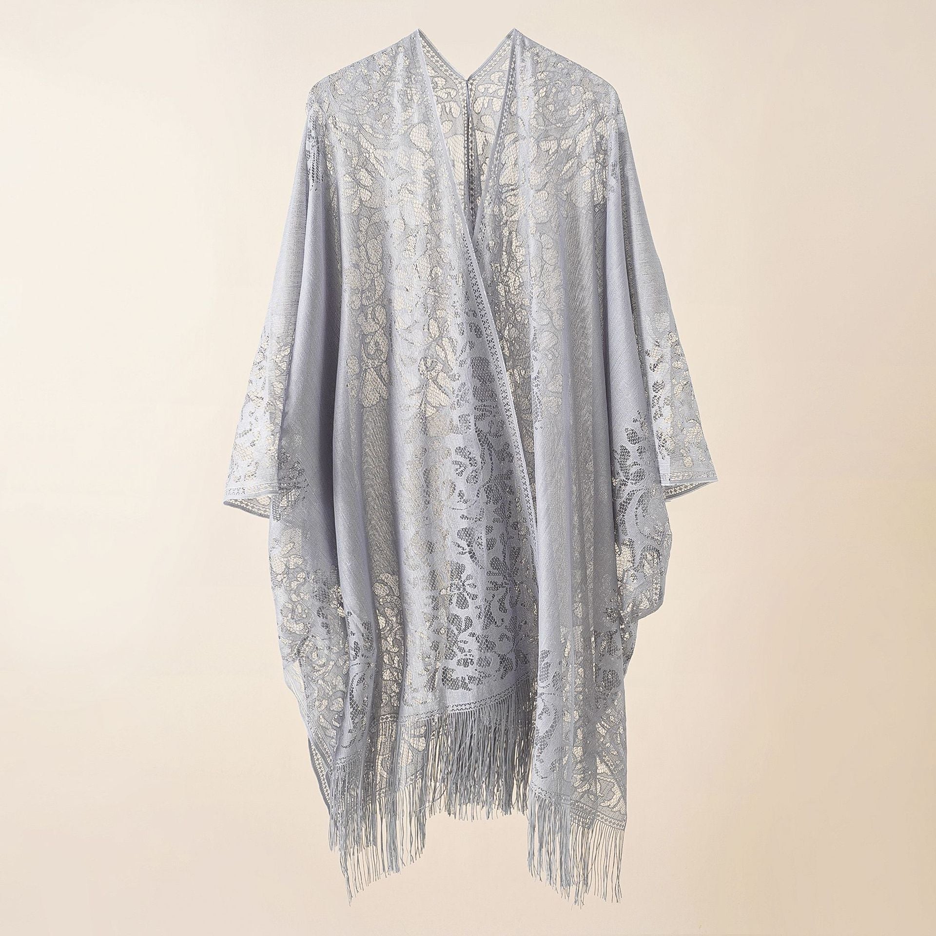 Lace Large Shawl Leaky Lace Cardigan Sun Protection Clothing Beach Cover Up Sun Protection Shawl Bella Mia